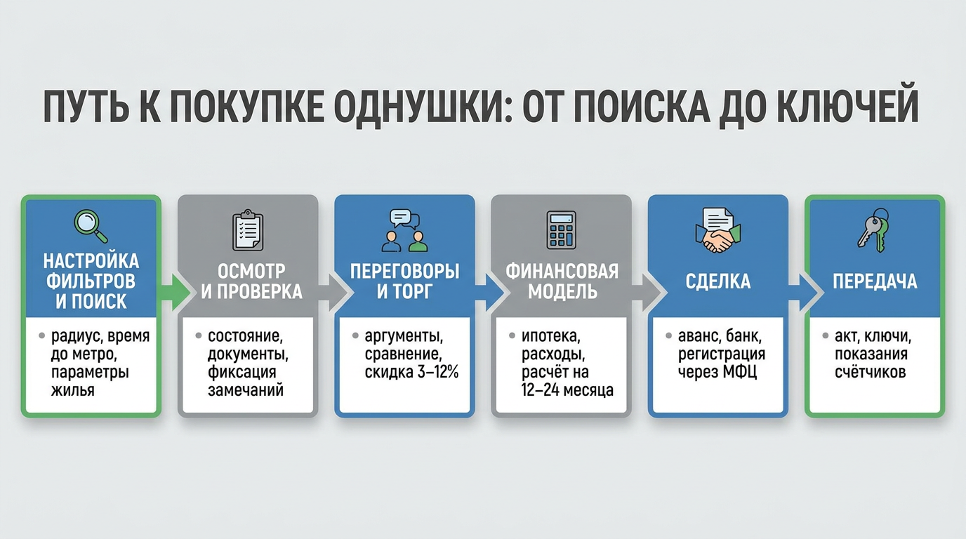 Путь к покупке однушки